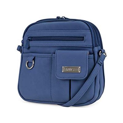 MultiSac Dam North South mini dragkedja runt crossbody-väska tvärs över kroppen, en storlek, denim en storlek MultiSac Dam North South mini dragkedja runt crossbody-väska tvärs över kroppen, en storlek, denim en storlek