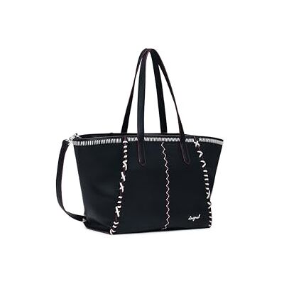 Desigual axelväska Manhattan Pespuntes Guimar Shopping Bag svart Desigual axelväska Manhattan Pespuntes Guimar Shopping Bag svart