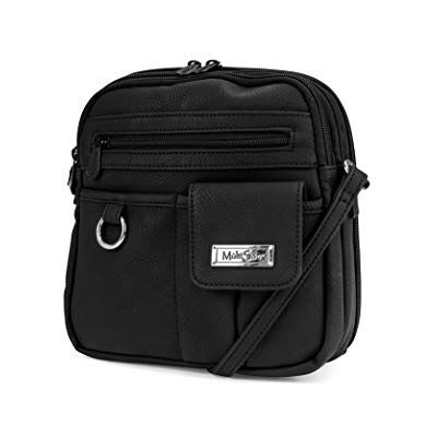 MultiSac Dam North South mini dragkedja runt crossbody-väska tvärs över kroppen, en storlek, Svart Svart en storlek MultiSac Dam North South mini dragkedja runt crossbody-väska tvärs över kroppen, en storlek, Svart Svart en storlek