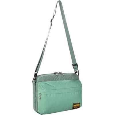 Tatonka Cross Body Bag L (4L) – platt axelväska i trendig design och tillverkad av återvunnet material – PFAS/PFC-fri – 22 x 30 x 6 cm, Sage grön, Einheitsgröße Tatonka Cross Body Bag L (4L) – platt axelväska i trendig design och tillverkad av återvunnet material – PFAS/PFC-fri – 22 x 30 x 6 cm, Sage grön, Einheitsgröße
