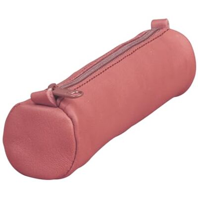 Clairefontaine 77020C Age Bag trousse cuir petite ronde 18,5xØ4cm couleur rose antique seulement Clairefontaine 77020C Age Bag trousse cuir petite ronde 18,5xØ4cm couleur rose antique seulement