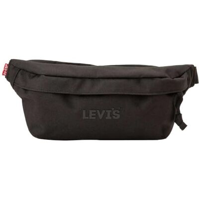 Levi's Unisex Small Banan Sling Headline Logo, One Size, Vanlig svart, En storlek Levi's Unisex Small Banan Sling Headline Logo, One Size, Vanlig svart, En storlek