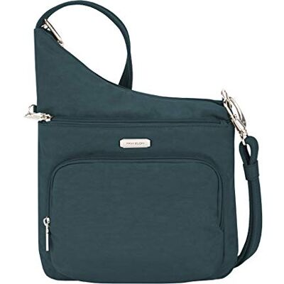 Travelon : Essentials – stöldskydd – nord/syd crossbody-väska, Påfågel, One Size Travelon : Essentials – stöldskydd – nord/syd crossbody-väska, Påfågel, One Size