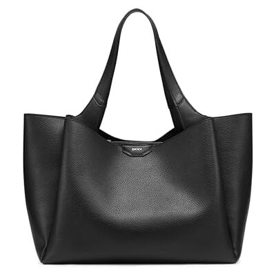 DKNY Dam Willa Tote, Svart/Silver, Svart/silver DKNY Dam Willa Tote, Svart/Silver, Svart/silver