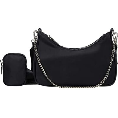 Steve Madden kvinnors Vital Crossbody väska, svart, 9 tum L x 2,25 tum B x 6,75 tum H Steve Madden kvinnors Vital Crossbody väska, svart, 9 tum L x 2,25 tum B x 6,75 tum H