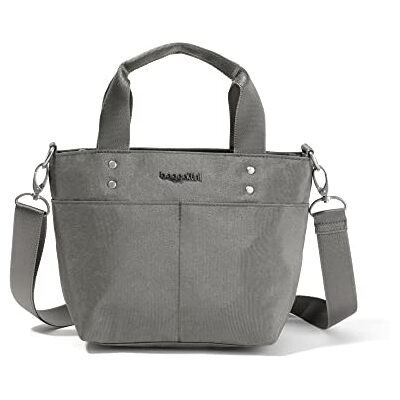 Baggallini Women's Mini Carryall Tote,Sterling Shimmer,One Size US Baggallini Women's Mini Carryall Tote,Sterling Shimmer,One Size US