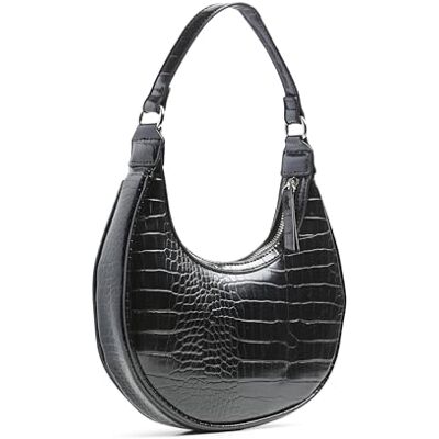 PIECES PCNANETT CROCO SHOULDER BAG, svart, Einheitsgröße PIECES PCNANETT CROCO SHOULDER BAG, svart, Einheitsgröße