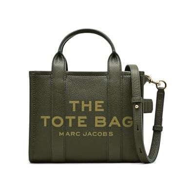 Marc Jacobs The Leather Small Tote Bag, Dam, Skog, En Storlek, Skog, Taglia unica Marc Jacobs The Leather Small Tote Bag, Dam, Skog, En Storlek, Skog, Taglia unica