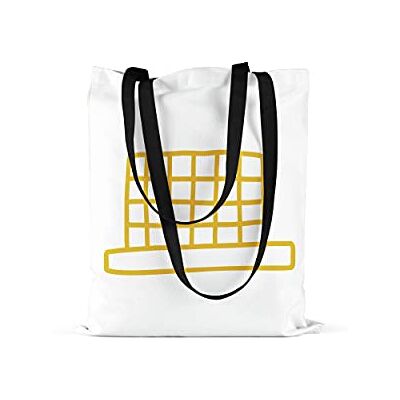 Bonamaison Tote Bag İtryckt med långa svarta handtag, matkasse, shoppingväska, vikbar, kanvasväska, storlek: 48 x 55 cm, flerfärgad, med långa svarta handtag, mångfärgad, med långa svarta handtag Bonamaison Tote Bag İtryckt med långa svarta handtag, matkasse, shoppingväska, vikbar, kanvasväska, storlek: 48 x 55 cm, flerfärgad, med långa svarta handtag, mångfärgad, med långa svarta handtag