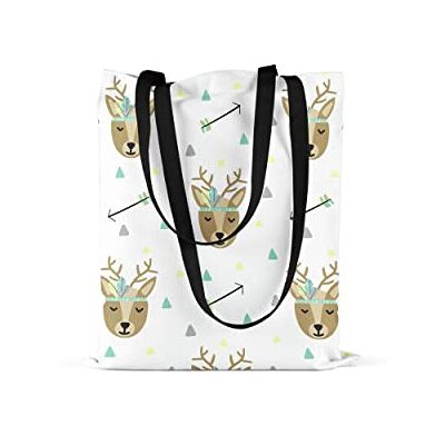 Bonamaison Tote Bag İtryckt med långa svarta handtag, matkasse, shoppingväska, vikbar, kanvasväska, storlek: 48 x 55 cm, flerfärgad, med långa svarta handtag, mångfärgad, med långa svarta handtag Bonamaison Tote Bag İtryckt med långa svarta handtag, matkasse, shoppingväska, vikbar, kanvasväska, storlek: 48 x 55 cm, flerfärgad, med långa svarta handtag, mångfärgad, med långa svarta handtag