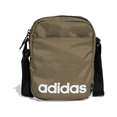adidas unisex vuxen Linear Organizer Waist Pack, olive strata/black/white, One size adidas unisex vuxen Linear Organizer Waist Pack, olive strata/black/white, One size