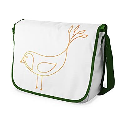 Bonamaison Digitalt tryckt messenger-skolväska med kaki rem för studenter, axelremsväska, kurirväska, axelväska för skolan, skolskolstarten, storlek: 29 x 36 cm, flerfärgad, Messenger skolväska Bonamaison Digitalt tryckt messenger-skolväska med kaki rem för studenter, axelremsväska, kurirväska, axelväska för skolan, skolskolstarten, storlek: 29 x 36 cm, flerfärgad, Messenger skolväska