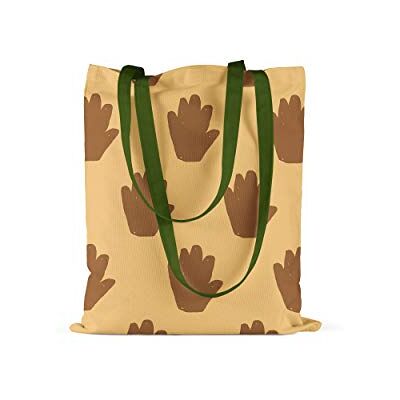 Bonamaison , 100% bomull tryckt handväska, återanvändbar shoppingväska, miljövänlig, hopfällbar, tygväska med gröna handtag, 34 x 40 cm tillverkad i Turkiet, Flerfärgad, 34X40 Cm, Med långa gröna Bonamaison , 100% bomull tryckt handväska, återanvändbar shoppingväska, miljövänlig, hopfällbar, tygväska med gröna handtag, 34 x 40 cm tillverkad i Turkiet, Flerfärgad, 34X40 Cm, Med långa gröna