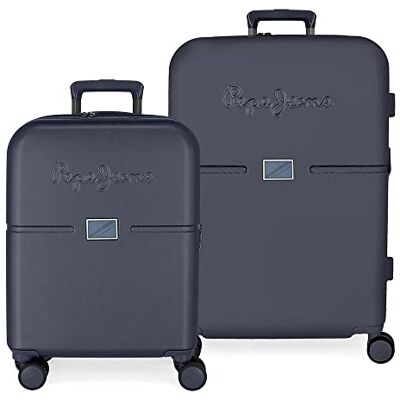 Pepe Jeans Accent kabinväska, Marinblå, Set de maletas, Resväskeset Pepe Jeans Accent kabinväska, Marinblå, Set de maletas, Resväskeset