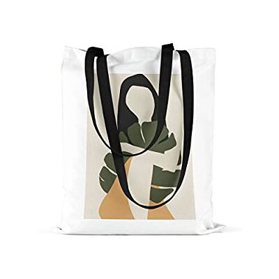 Bonamaison Tote Bag İtryckt med långa svarta handtag, matkasse, shoppingväska, vikbar, kanvasväska, storlek: 48 x 55 cm, flerfärgad, med långa svarta handtag, mångfärgad, med långa svarta handtag Bonamaison Tote Bag İtryckt med långa svarta handtag, matkasse, shoppingväska, vikbar, kanvasväska, storlek: 48 x 55 cm, flerfärgad, med långa svarta handtag, mångfärgad, med långa svarta handtag