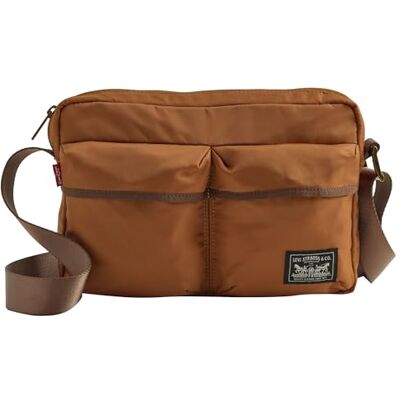 Levi's Summer, Mission bay Crossbody för män, en storlek, Golden Brown X, Taglia unica Levi's Summer, Mission bay Crossbody för män, en storlek, Golden Brown X, Taglia unica