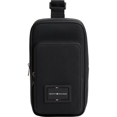 Tommy Hilfiger herr Th Foundation slingpack AM0AM14466 andra väskor, svart, en storlek Tommy Hilfiger herr Th Foundation slingpack AM0AM14466 andra väskor, svart, en storlek