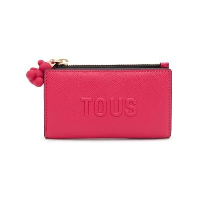 TOUS S Brenda Fuchsia plånbok, resetillbehör för kvinnor, liten, Färg: rosa, pequeña TOUS S Brenda Fuchsia plånbok, resetillbehör för kvinnor, liten, Färg: rosa, pequeña