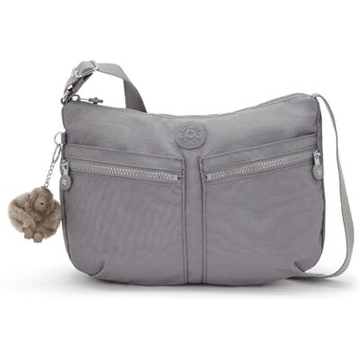 Kipling Izellah Medium Crossbody, Inviting Grey, Grå Kipling Izellah Medium Crossbody, Inviting Grey, Grå