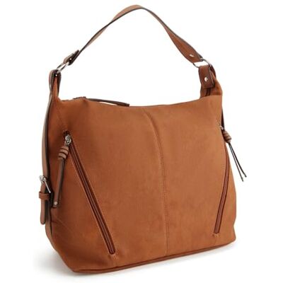 TOM TAILOR Caia Hobo-väska för kvinnor, stor axelväska, konjak, 33x15,5x28,5, 002595 TOM TAILOR Caia Hobo-väska för kvinnor, stor axelväska, konjak, 33x15,5x28,5, 002595