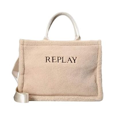 Replay Damväska FW3815 påse väska, 0003 off white, 003 Off White, Mittelgroße Replay Damväska FW3815 påse väska, 0003 off white, 003 Off White, Mittelgroße