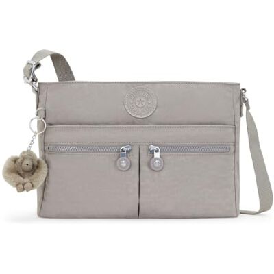 Kipling New Angie Liten Crossbody, Grey Gris (Grå) Kipling New Angie Liten Crossbody, Grey Gris (Grå)