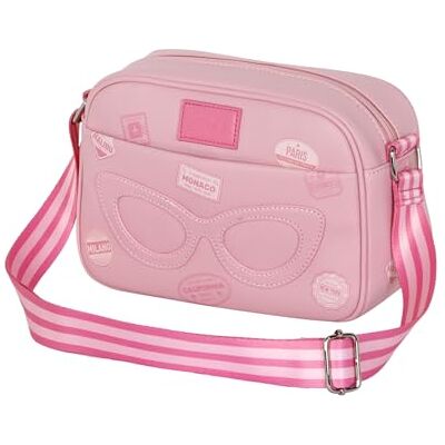 KARACTERMANIA Barbie rese-liten mode axelväska, rosa, 24 x 16 cm, Rosa, En storlek, Liten mode axelväska KARACTERMANIA Barbie rese-liten mode axelväska, rosa, 24 x 16 cm, Rosa, En storlek, Liten mode axelväska