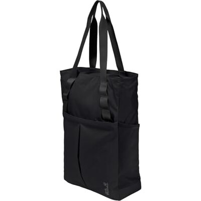 Jack Wolfskin Unisex Zoya 2IN1 Tote axelväska, svart, svart, Mittelgroße Jack Wolfskin Unisex Zoya 2IN1 Tote axelväska, svart, svart, Mittelgroße