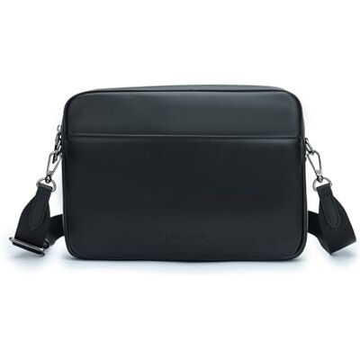 Carlheim Crossbody bag, Cross-Wear Kai, Genuine Leather, Black Carlheim Crossbody bag, Cross-Wear Kai, Genuine Leather, Black