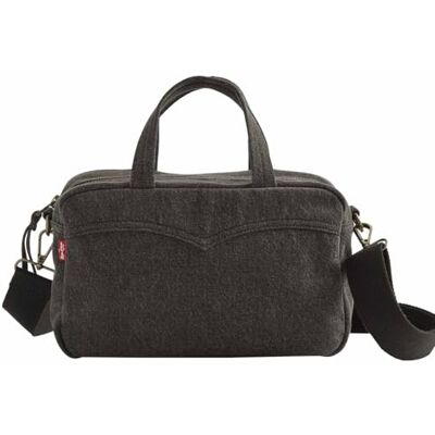 Levi's ReiIMAGINING Ikoner presley Top Handle Bag, Black Mid WASH 5, Svart mellantvätt 5, Einheitsgröße Levi's ReiIMAGINING Ikoner presley Top Handle Bag, Black Mid WASH 5, Svart mellantvätt 5, Einheitsgröße