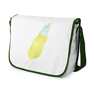 Bonamaison Digitalt tryckt messenger-skolväska med kaki rem för studenter, axelremsväska, kurirväska, axelväska för skolan, skolskolstarten, storlek: 29 x 36 cm, flerfärgad, Messenger skolväska Bonamaison Digitalt tryckt messenger-skolväska med kaki rem för studenter, axelremsväska, kurirväska, axelväska för skolan, skolskolstarten, storlek: 29 x 36 cm, flerfärgad, Messenger skolväska