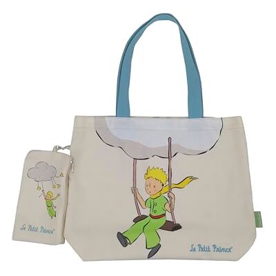 CYPBRANDS CyP-märken The Little Prince Handväska, Myntväska, Väskor och Tillbehör, Den lilla prinsen, The Little Prince, Beige, Officiell produkt, Flerfärgad CYPBRANDS CyP-märken The Little Prince Handväska, Myntväska, Väskor och Tillbehör, Den lilla prinsen, The Little Prince, Beige, Officiell produkt, Flerfärgad