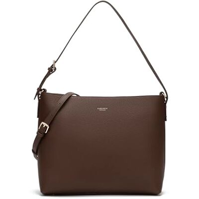 Carlheim , Skagen Genuine Leather collection, Victoria Genuine Leather Handbag (Brown) Carlheim , Skagen Genuine Leather collection, Victoria Genuine Leather Handbag (Brown)