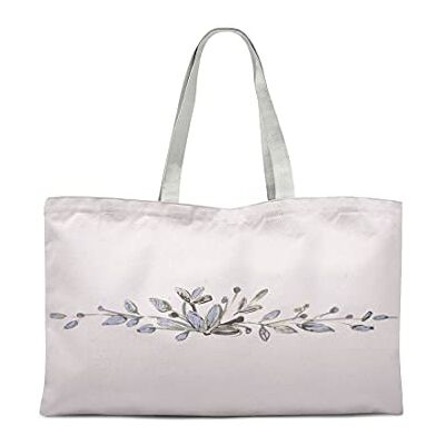 Bonamaison Tryckt shoppingväska, väska, vikbar, tygväska med två långa handtag, storlek: 47 x 42 cm Bonamaison Tryckt shoppingväska, väska, vikbar, tygväska med två långa handtag, storlek: 47 x 42 cm