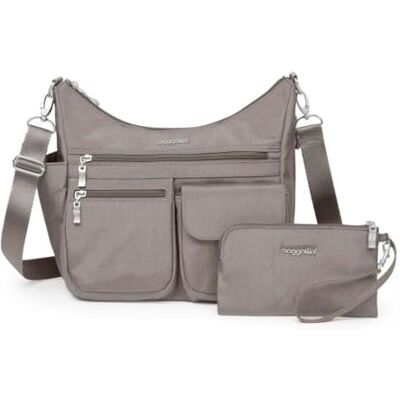 Baggallini Modern Everywhere väska för kvinnor, Sterling Shimmer Baggallini Modern Everywhere väska för kvinnor, Sterling Shimmer