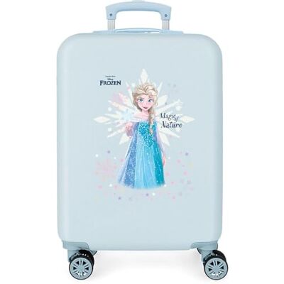 Disney Joumma Bags Frozen Magic ice, barnväska, tillverkad av ABS, hållbart och lätt material, fyra flerriktade svängbara dubbelhjul, kombinationslås på sidan för en säker resa., Färg: blå, 55 x 38 x Disney Joumma Bags Frozen Magic ice, barnväska, tillverkad av ABS, hållbart och lätt material, fyra flerriktade svängbara dubbelhjul, kombinationslås på sidan för en säker resa., Färg: blå, 55 x 38 x