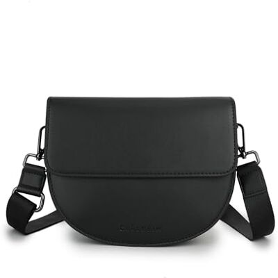 Carlheim Women's Crossbody bag SARA PU-leather premium, Black Carlheim Women's Crossbody bag SARA PU-leather premium, Black