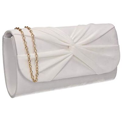 SwankySwans damer louise clutch, Vit, Einheitsgröße SwankySwans damer louise clutch, Vit, Einheitsgröße