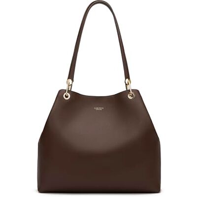 Carlheim , Skagen Genuine Leather collection, Stella Genuine Leather Handbag (Brown) Carlheim , Skagen Genuine Leather collection, Stella Genuine Leather Handbag (Brown)