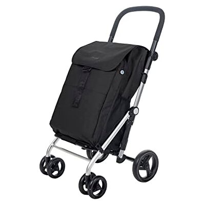 Carlett -Pack Classic Family Shoppingvagn presentkrok vikbar kundvagn med 4 hjul stor kapacitet 32 kg huvudväska 64 l termoväska 10,5 l bakficka färg svart Carlett -Pack Classic Family Shoppingvagn presentkrok vikbar kundvagn med 4 hjul stor kapacitet 32 kg huvudväska 64 l termoväska 10,5 l bakficka färg svart