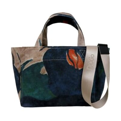 DOGO Kvinnors vegan flerfärgad medium toteväska kronblad mönster, Material: Polyester, Taille unique DOGO Kvinnors vegan flerfärgad medium toteväska kronblad mönster, Material: Polyester, Taille unique