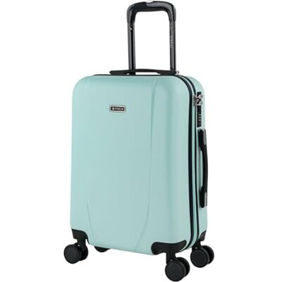 ITACA Kabinväska, Handbagage, 55x40x20, Lätt Vikt Och 4 Hjul Stilren Trolley Med Och Hårda Skalet För Säker Och Smidig Resa, Utökningsbar Kompatibel med Ryanair, Mint grön ITACA Kabinväska, Handbagage, 55x40x20, Lätt Vikt Och 4 Hjul Stilren Trolley Med Och Hårda Skalet För Säker Och Smidig Resa, Utökningsbar Kompatibel med Ryanair, Mint grön
