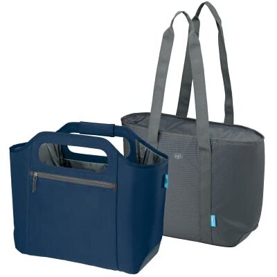 ALFI ISO BAG 2in1 23 liter, dark denim, termokylväska i polyester med extra bärkasse, isolerad shoppingväska för inköp, simhall, bastu, isoleringsväska, flexibel, urtvättbar ALFI ISO BAG 2in1 23 liter, dark denim, termokylväska i polyester med extra bärkasse, isolerad shoppingväska för inköp, simhall, bastu, isoleringsväska, flexibel, urtvättbar