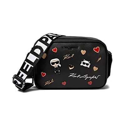 KARL LAGERFELD Dam Maybelle Crossbody axelväska, Multi/svart, Einheitsgröße KARL LAGERFELD Dam Maybelle Crossbody axelväska, Multi/svart, Einheitsgröße