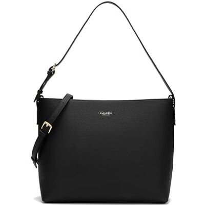 Carlheim , Skagen Genuine Leather collection, Victoria Genuine Leather Handbag (Black) Carlheim , Skagen Genuine Leather collection, Victoria Genuine Leather Handbag (Black)
