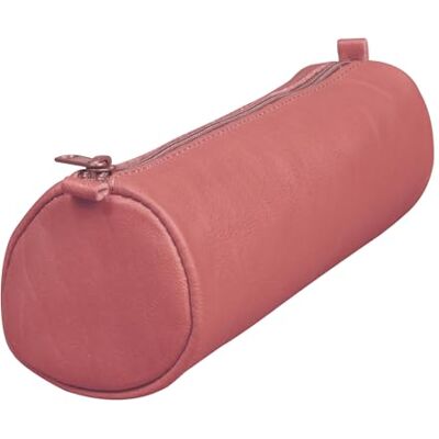 Clairefontaine 77021C Age Bag trousse cuir ronde 21xØ6cm couleur rose antique uniquement Clairefontaine 77021C Age Bag trousse cuir ronde 21xØ6cm couleur rose antique uniquement