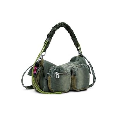 Desigual BAG_BRAVO_HYBRID DENIM HAB, 4092 KAKI, U Desigual BAG_BRAVO_HYBRID DENIM HAB, 4092 KAKI, U