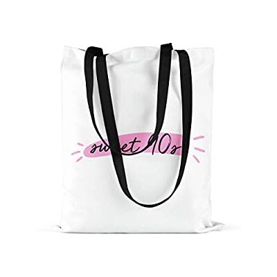 Bonamaison Tote Bag İtryckt med långa svarta handtag, matkasse, shoppingväska, vikbar, kanvasväska, storlek: 48 x 55 cm, flerfärgad, med långa svarta handtag, mångfärgad, med långa svarta handtag Bonamaison Tote Bag İtryckt med långa svarta handtag, matkasse, shoppingväska, vikbar, kanvasväska, storlek: 48 x 55 cm, flerfärgad, med långa svarta handtag, mångfärgad, med långa svarta handtag