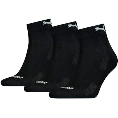 PUMA Unisex vadderad kvartsstrumpa vadderad kvartsstrumpa, svart, Medium PUMA Unisex vadderad kvartsstrumpa vadderad kvartsstrumpa, svart, Medium