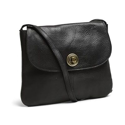 PIECES Dam Pctotally Large Leather Party Bag Noos axelväska, svart, Einheitsgröße PIECES Dam Pctotally Large Leather Party Bag Noos axelväska, svart, Einheitsgröße